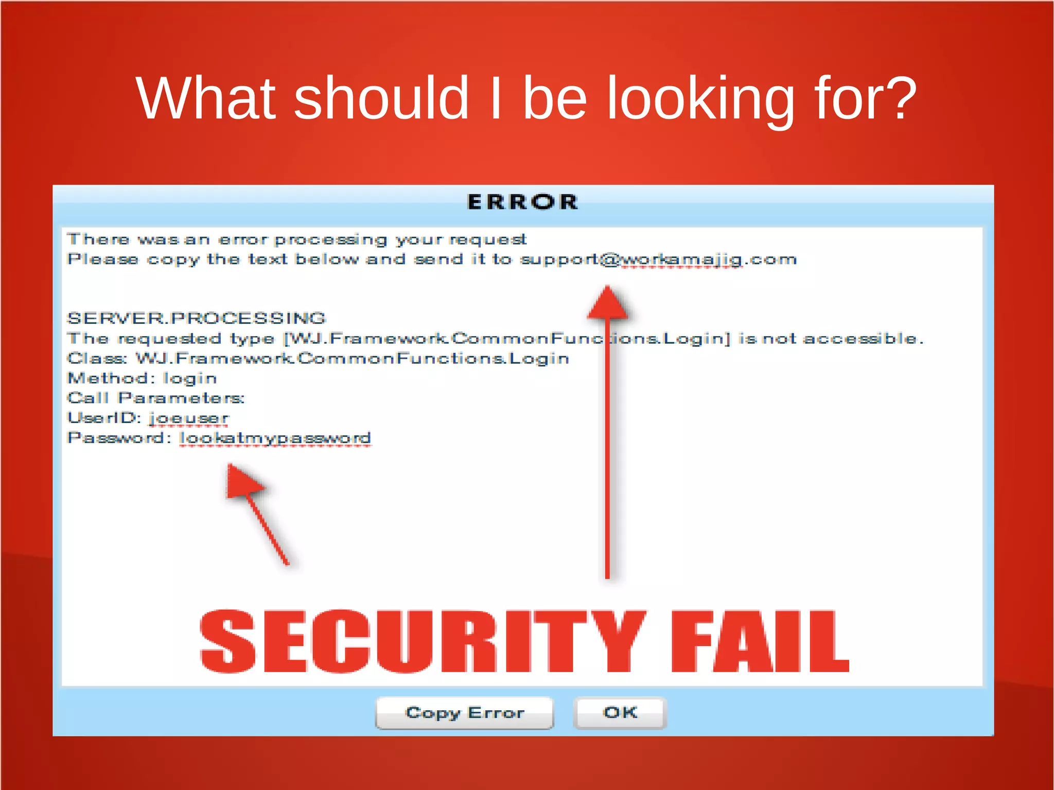 What should I be looking for?
 