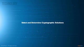 Select and Determine Cryptographic Solutions
 