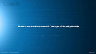 Understand the Fundamental Concepts of Security Models
 
