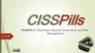 DOMAIN 3: Information Security Governance and Risk
Management
# 3.05
 