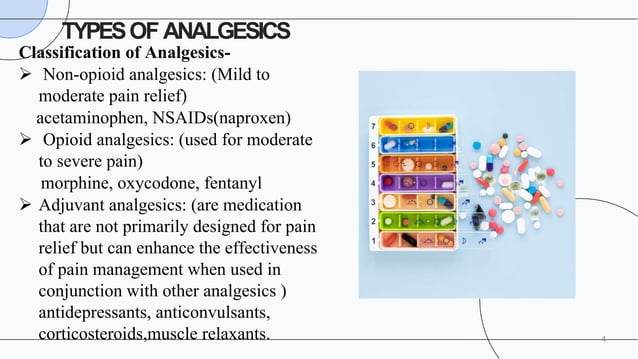 Analgesia: The pharmacology of pain management | PPT
