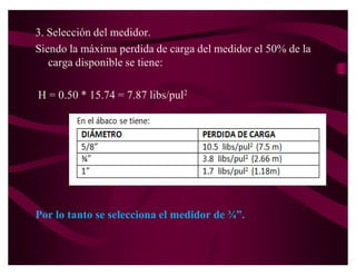 Solución.
 1. Calculo del gasto de entrada.
 