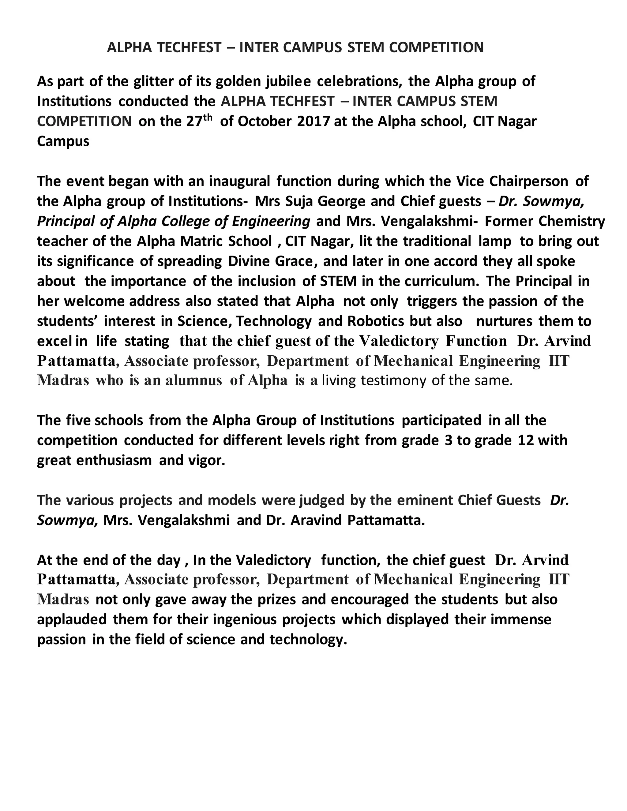 Alpha School CIT Techfest PDF