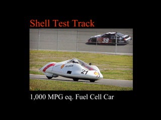 Shell Test Track
1,000 MPG eq. Fuel Cell Car
 
