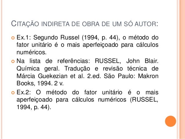 Citações de acordo com as normas da abnt