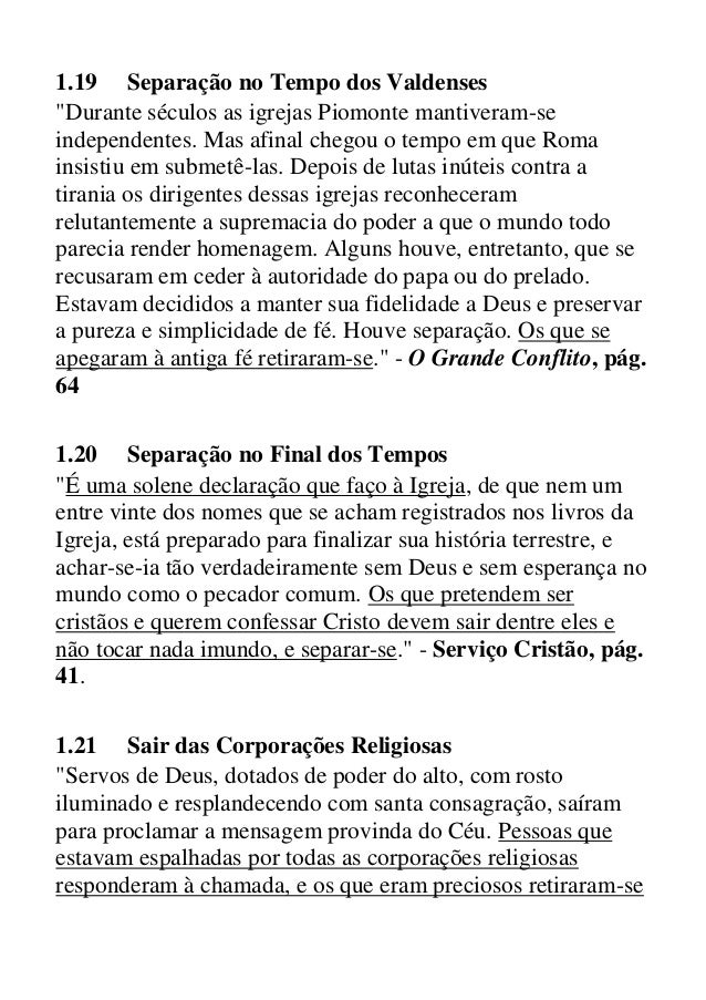 Citações de ellen g. white que o seu pastor não faz a Citações de ellen g. white que o seu pastor não faz a