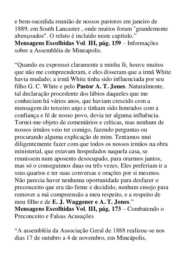 Citações de ellen g. white que o seu pastor não faz a Citações de ellen g. white que o seu pastor não faz a