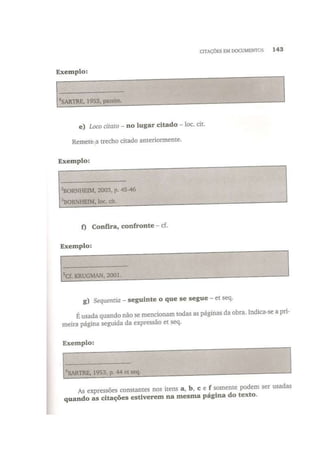 Citações em documentos ptcc