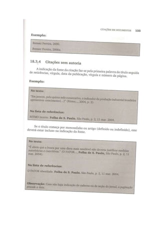 Citações em documentos ptcc