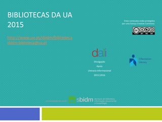 aplicação de estilos bibliográficos
Bibliotecas da Universidade de Aveiro | 2015
115
VANCOUVER
 No menu References do Word selecione no campo Style,
presente no bloco Mendeley-Cite-O-Matic, a opção More
styles…
 Nesta janela clique no segundo separador Get More Styles e
efetue pesquisa por Norma Portuguesa 405 (Portuguese) e
clique em Install e depois no botão Done
 