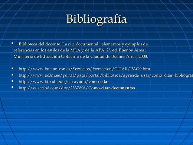 Citas documentales