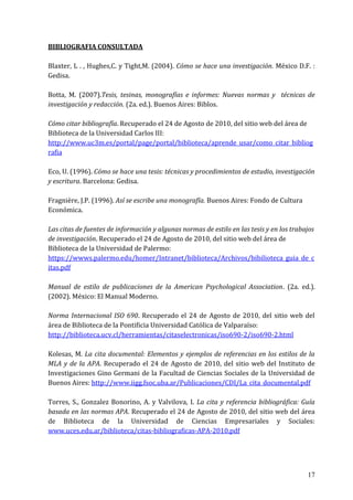 Citas y referencias - Universidad Nacional de La Plata