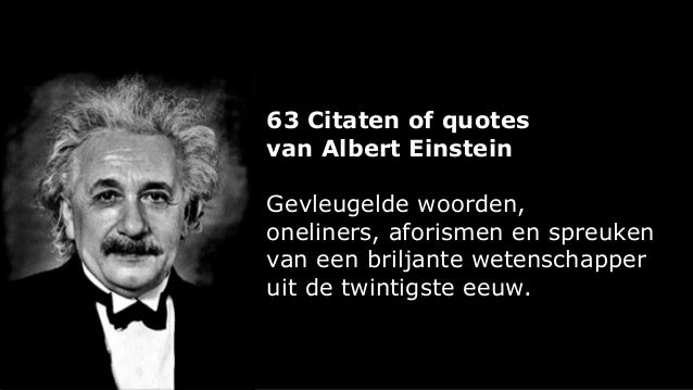 Citaten van Albert Einstein