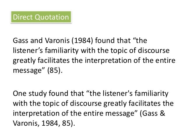Citation APA Style
