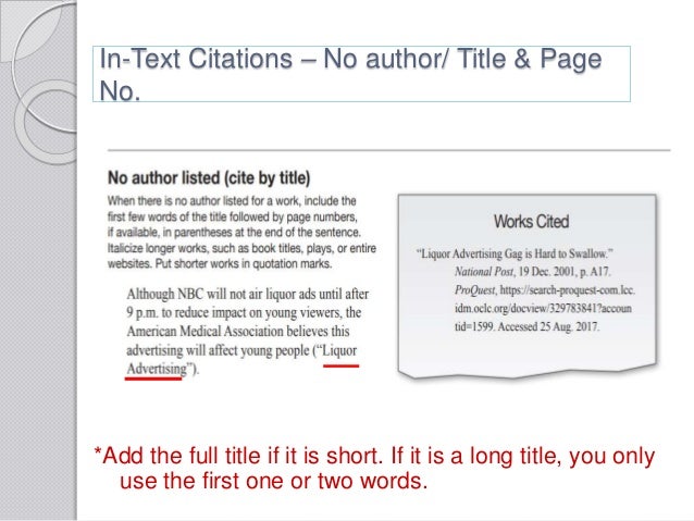 Mla Citation And Referencing Mla Citation And Referencing