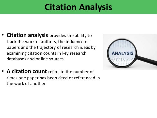 what is citation analysis in research