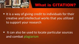 Citation and Citation styles | PPTX