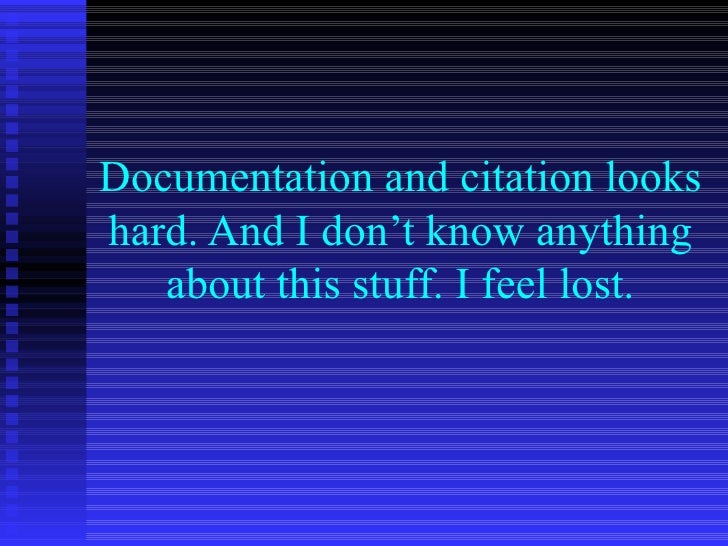 Citation And Documentation