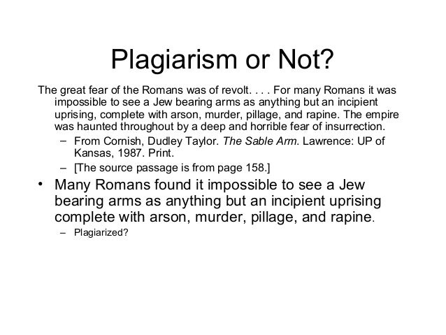 Citation and plagiarism
