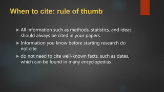 Citation and references | PPT