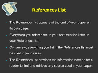 Citation and referencing in research work | PPSX