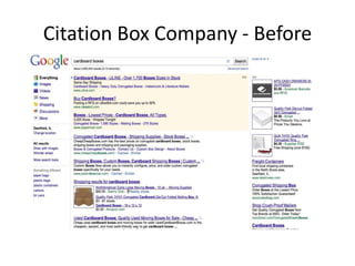 Citation Box Company - Before
 