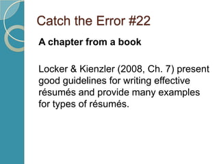 APA Style 6th Edition Review and Citation Quiz