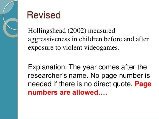 Apa Style 6th Edition Review And Citation Quiz