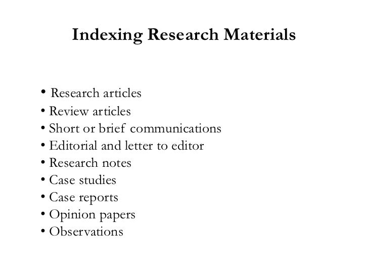 Citation indexing