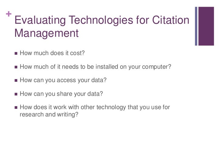 Citation Management