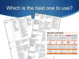 Which is the best one to use?
 