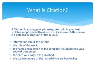Citation Pwr Point