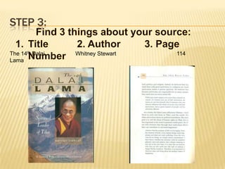 Step 1:Find the quote you want to use in your paper.