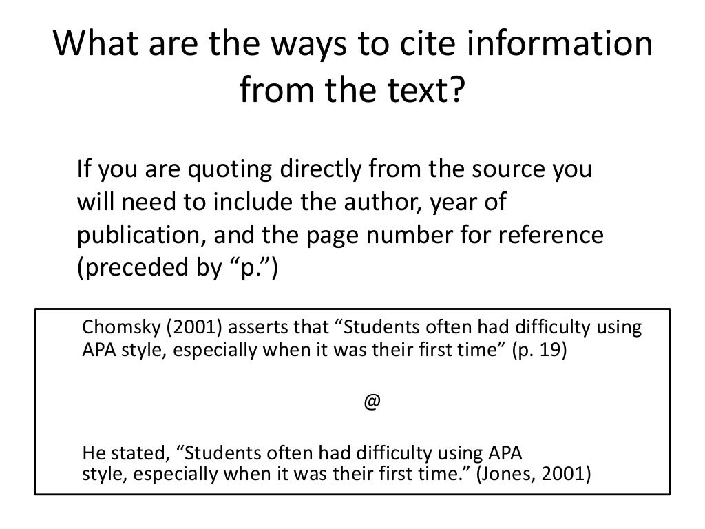 Citation & Referencing Skills