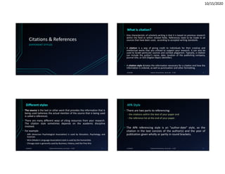 How to use CITATION & REFERENCING in your articele | PDF