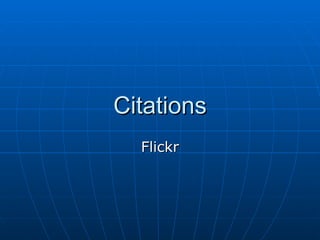 Citations Flickr 