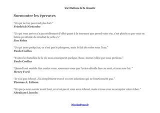 Citations Reussite From Nicolas Pene Citations Reussite From Nicolas Pene