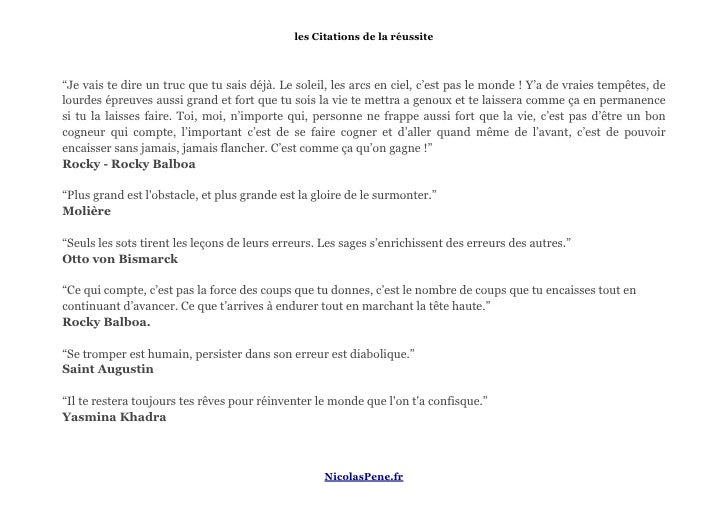 Citations Reussite From Nicolas Pene Citations Reussite From Nicolas Pene