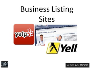 Business Listing
Sites
 