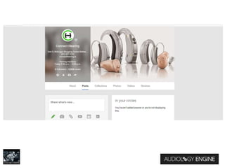 Citations & google my business for audiology marketing