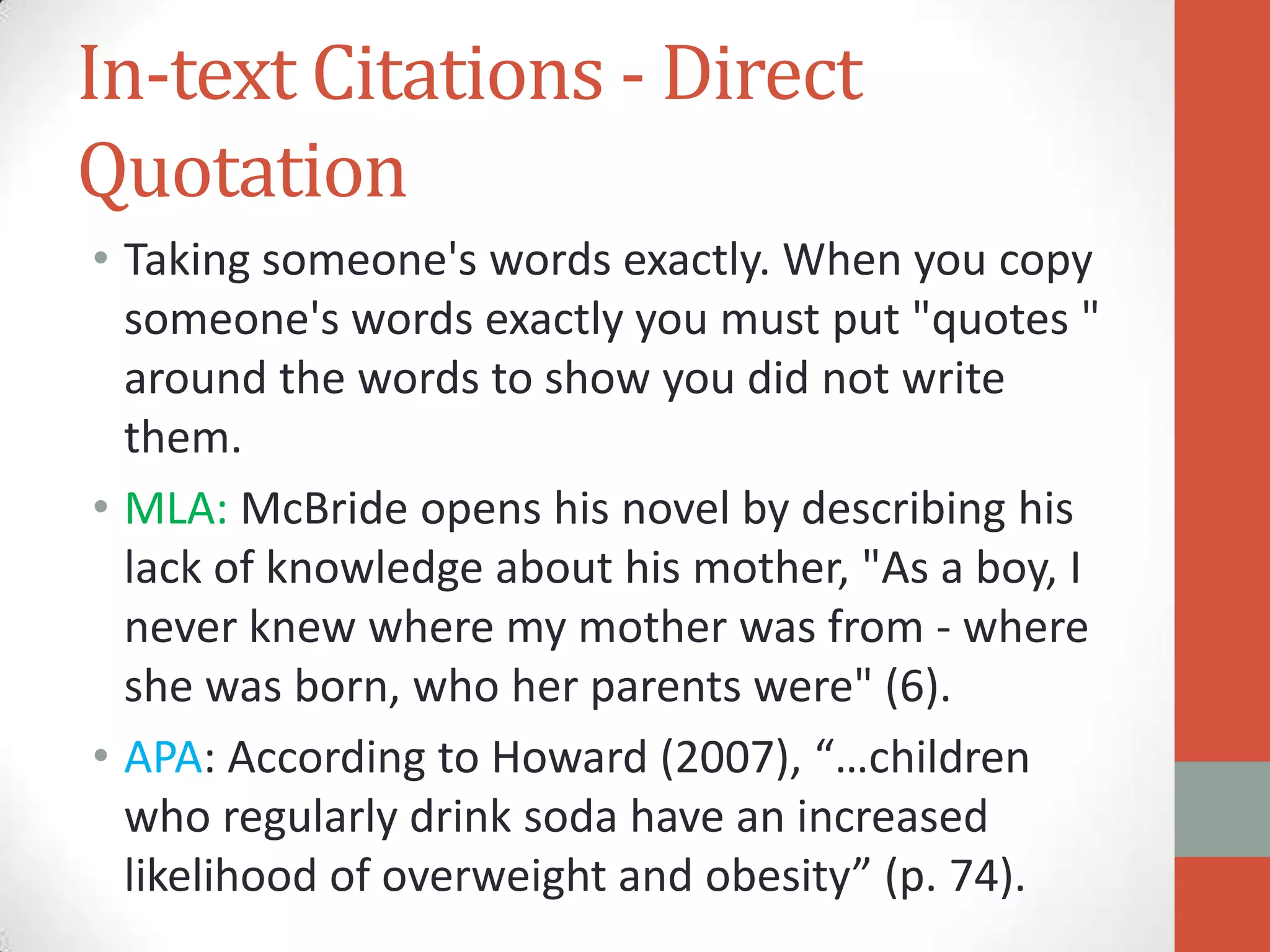 Citations- APA and MLA | PPTX