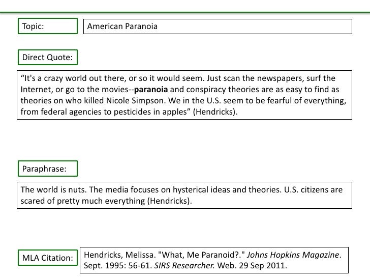 Citations Paraphrasing Citations Paraphrasing