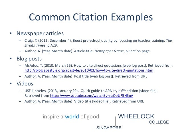 Citation orientation Citation orientation