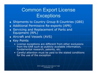 Export Compliance (4-13-10) | PDF