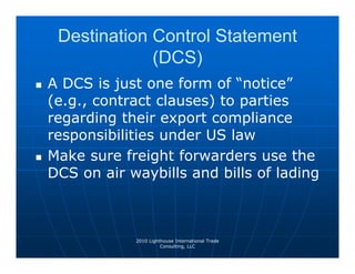 Export Compliance (4-13-10) | PDF
