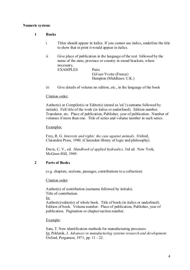 Titles of books in a paper