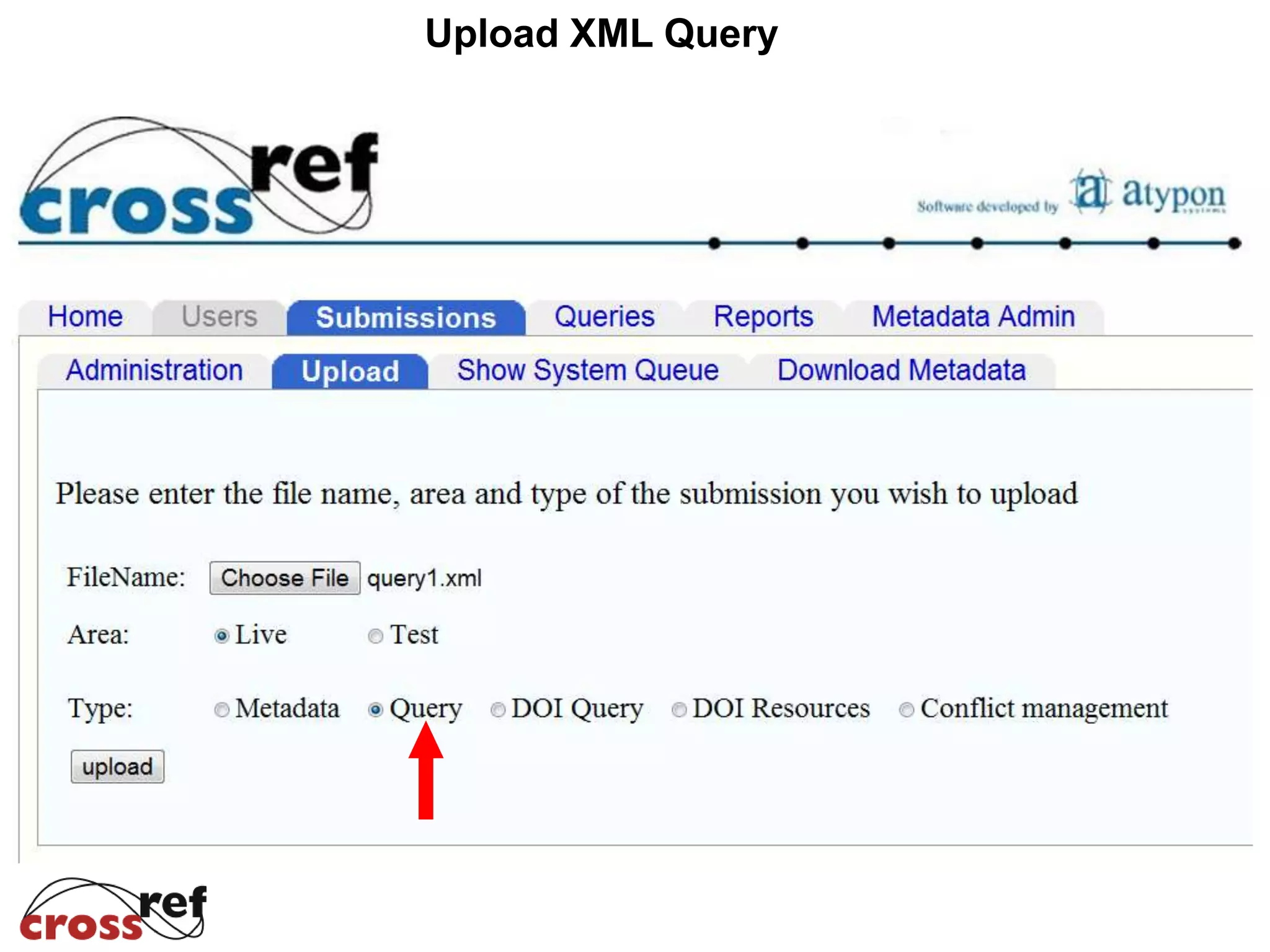 Upload XML Query
 