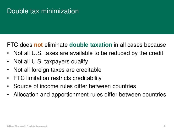 Cite Foreign Tax Credit Presentation By Randy Free January 11 Cite Foreign Tax Credit Presentation By Randy Free January 11