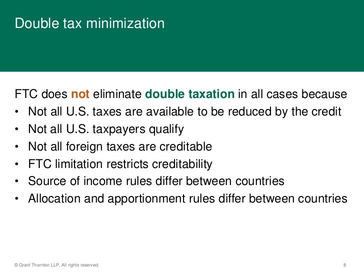 Cite Foreign Tax Credit Presentation By Randy Free January 11