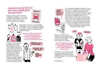 Plastique... “Ennemi public”, “contributeur
au dérèglement climatique”... Tout le monde
semble avoir posé le diagnostic et pourtant
on reste là, stoïque. Vous vous dites�:
“c’est vrai ça, comment on l’explique�?”
Chaque année, 1 million de tonnes d’emballages
en plastique sont mises sur le marché et 265 000
sont recyclées. Le taux de recyclage des emballages
en plastique est conforme à la règlementation
européenne actuelle**
.
“Pourquoi le taux de recyclage
du plastique est-il si bas ?”
Pour des raisons techniques,
il a été décidé à l’origine de ne
recycler que les bouteilles et les
flacons en plastique, plus faciles
à collecter et principalement
composés de deux types de
résines plastiques, le PET
et le PEHD. On a créé des
filières de recyclage complètes
et développé les débouchés. Au
final, on recycle une bouteille et
un flacon en plastique sur deux.
Et pour les autres emballages en plastique�?� Eh bien,
depuis 2013, les entreprises, les villes, les opérateurs,
les recycleurs... s’engagent pour développer leur
recyclage. A Carling, un industriel a trouvé une solution
pour recycler les emballages en polystyrène. En 2017,
10 % des films en polyéthylène (PE) mis sur le
marché français ont été recyclés : 65 % en Europe,
30 % en France et 5 % seulement dans d’autres pays
du monde. Et en 2019, à Strasbourg, une usine s’est
construite pour recycler des barquettes alimentaires
et en faire des matériaux d’isolation pour le BTP.
Quant aux emballages qui n’ont pas encore de
solution de recyclage, ils alimentent certains
chauffages collectifs urbains.
Résultat : dans les territoires
concernés, en 2018, on a déjà recyclé
26 000 tonnes d’emballages en plastique
en plus. Et d’ici 2022, quand
toute la France sera concernée,
On sait qu’il y a encore du boulot, mais
on progresse. Reste à ce que le 100 %
recyclable devienne 100% recyclé grâce
à 100 % des Français. Et là, ce sera du lourd
pour la planète.
* Avis de recherche
** Le seuil est fixé à 22,5%
 